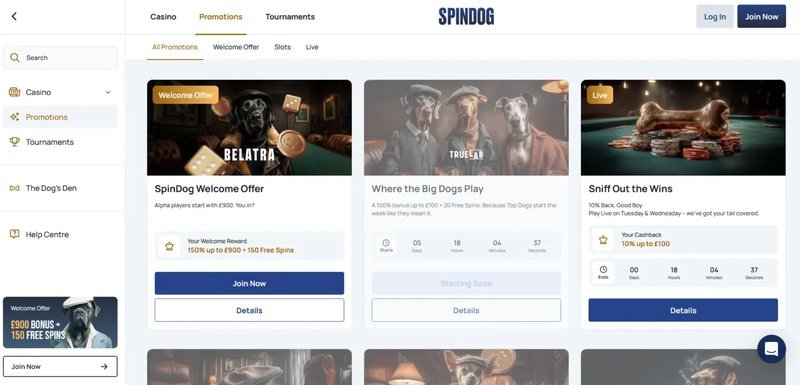 Spindog casino in United Kingdom